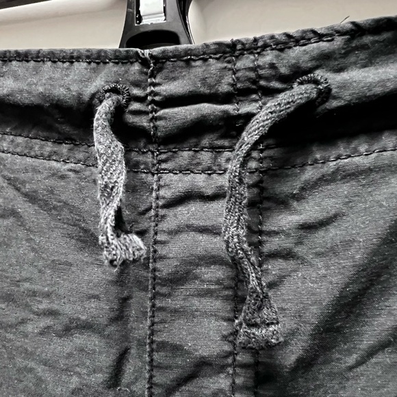 Cherokee Boys Black Pants Charcoal piping Size 8 / 10 Elastic Waist Drawstring - Picture 5 of 9